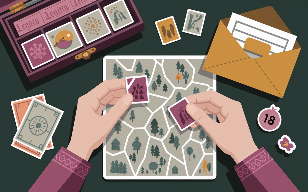 Boite legacy jeu Le Dilemme du Roi autocollants