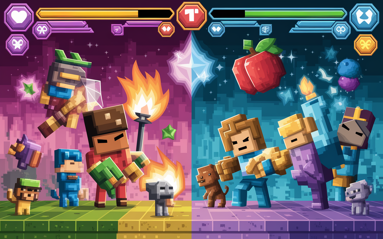 Combat pouvoirs fruits Minecraft One Piece