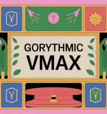 Carte Gorythmic VMAX au centre d'une vitrine collectionneur