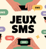 illustration moderne jeux sms smartphone toutes generations