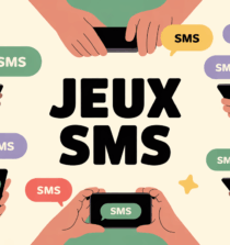 illustration moderne jeux sms smartphone toutes generations
