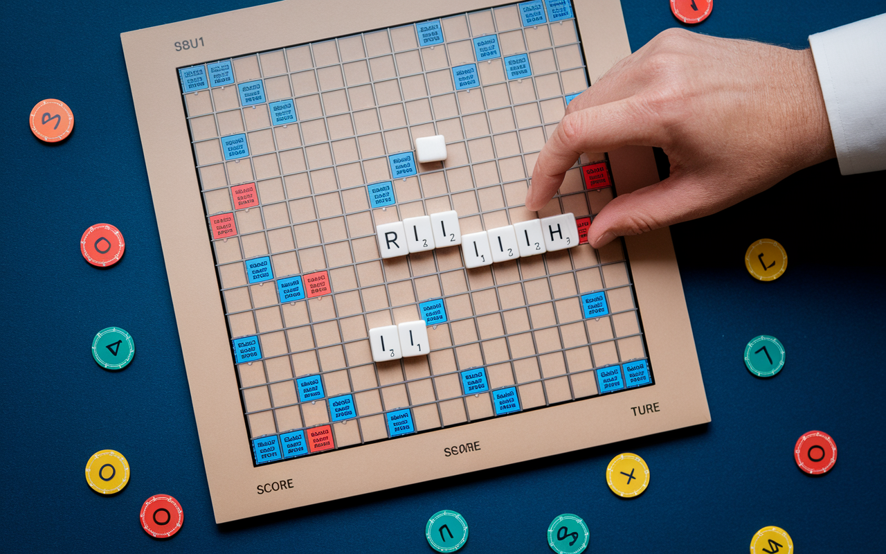 tuiles Scrabble RO main score zéro