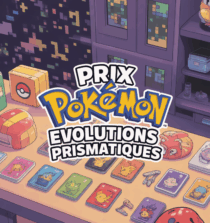 Collection cartes Pokémon Évolutions Prismatiques table passion