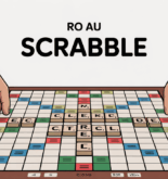 plateau Scrabble vue stylisée RO en lettres