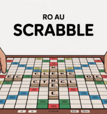 plateau Scrabble vue stylisée RO en lettres