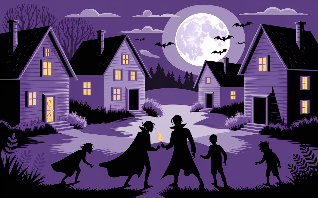 Vampire pour une nuit village nuit ambiance bluff roles