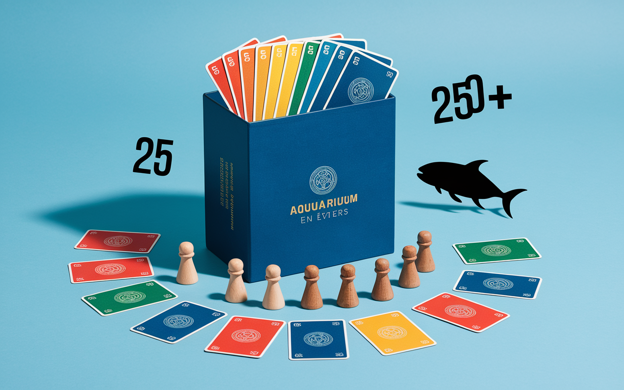 Matériel Ark Nova : cartes, pions, extension Marine World