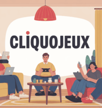 Scène conviviale Cliquojeux salon familial