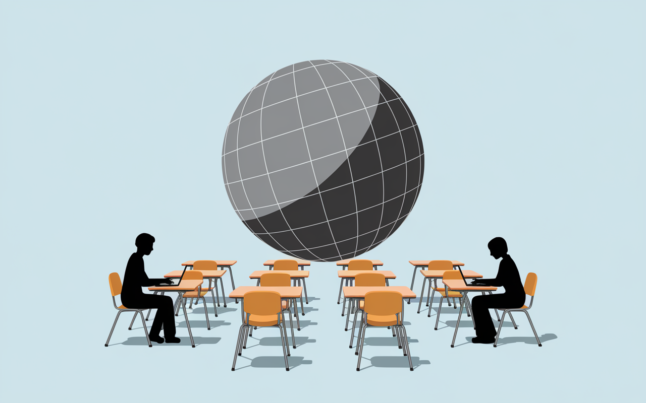 Coreball en ligne sphère aiguilles Wi-Fi silhouettes scolaires