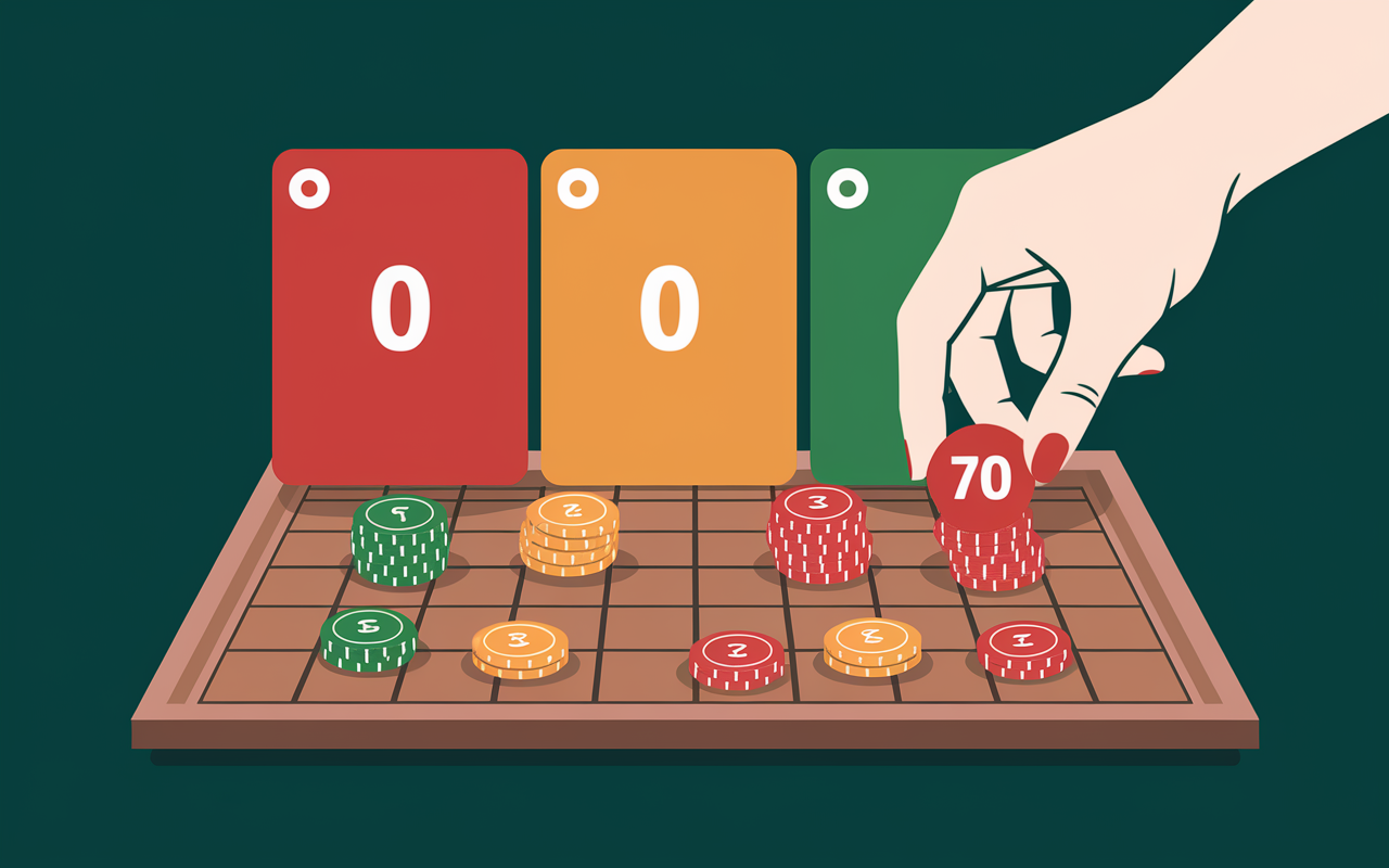 Table de jeu Pedantix jetons couleurs score