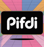Écran stylisé pifdi dans univers streaming retro moderne