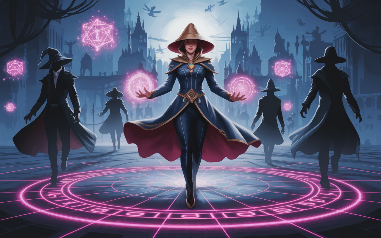 Carte planeswalker Magic The Gathering mise en valeur sur plateau de jeu