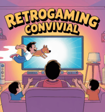 retrogaming convivial salon familial cartoon paf le chien