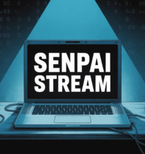 Illustration Senpai Stream ordinateur securite cadenas