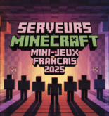 Lobby Minecraft multicolore serveurs mini-jeux francais 2025