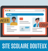 ordinateur site scolaire douteux alerte