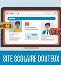 ordinateur site scolaire douteux alerte