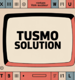Illustration Tusmo solution grille lettres ambiance retro