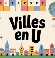 illustration jeu famille globe carte villes en u