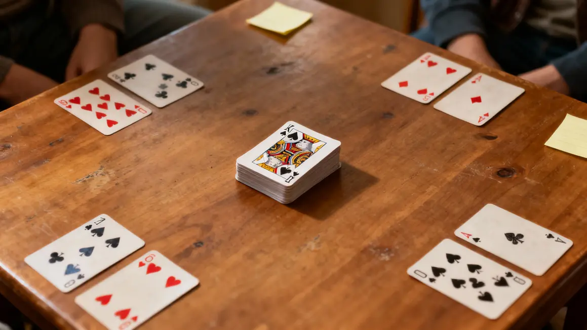main distribuant cartes 8 américain avec pioche