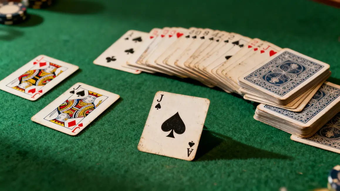 Matériel pouilleux jeu 32 cartes valet de pique mis à part