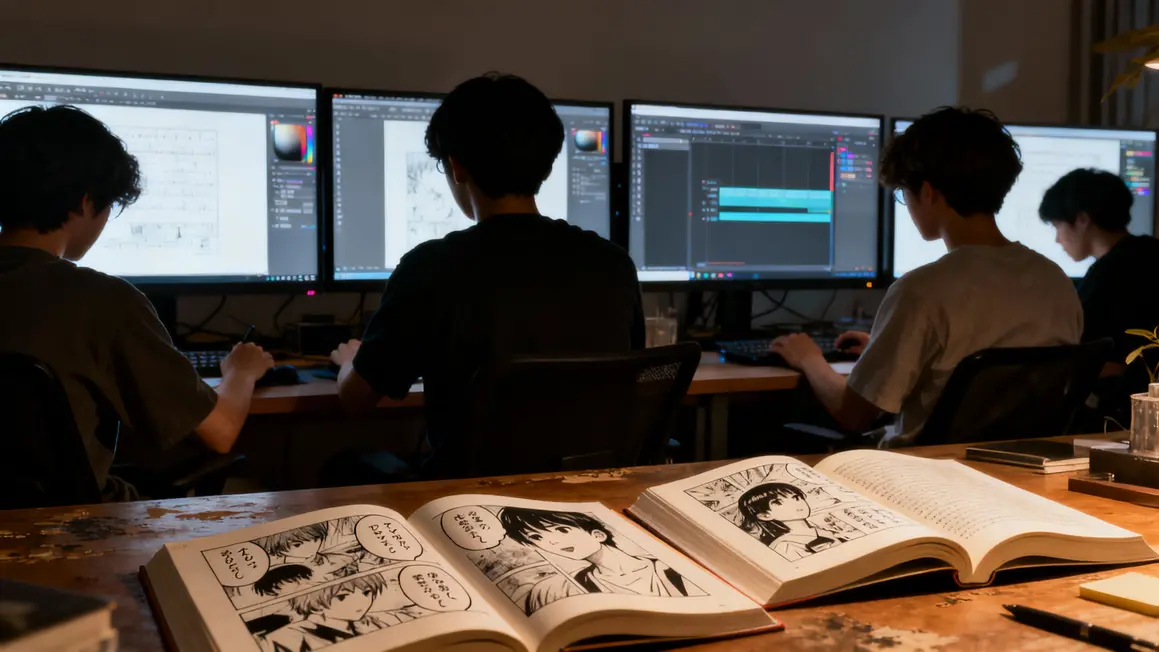 Equipe de scantrad Crunchyscan traduisant manga