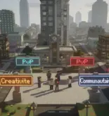 Vue ville serveur Minecraft 1.8 francophone PvP creativite