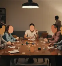 jeu de carte tas de merde ambiance conviviale