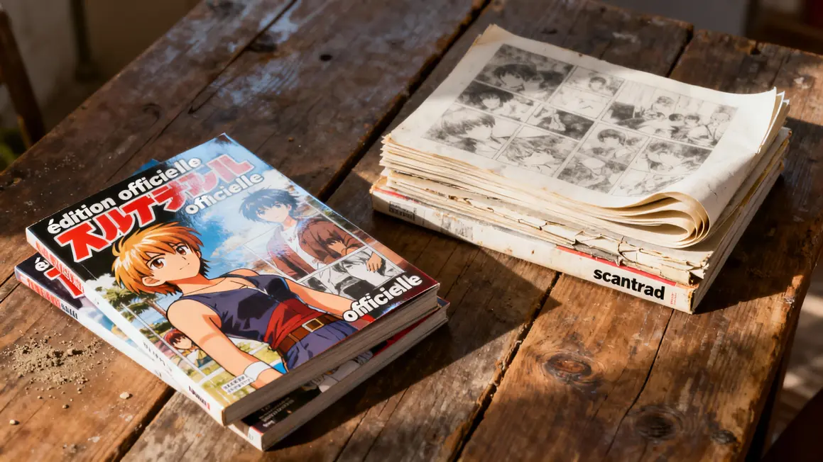 Dragon Ball édition officielle contre scantrad