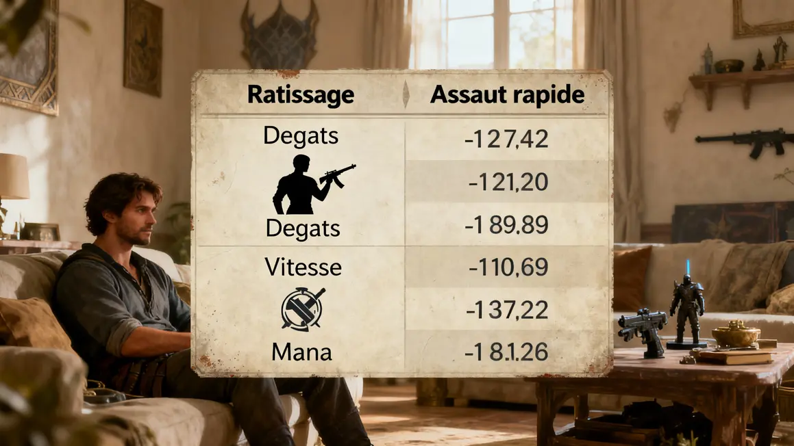 Tableau comparatif Ratissage Assaut rapide Path of Exile 2